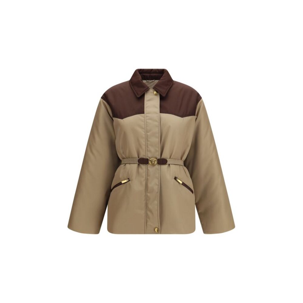 Versace Women Responsible Jacket In Nylon Twill